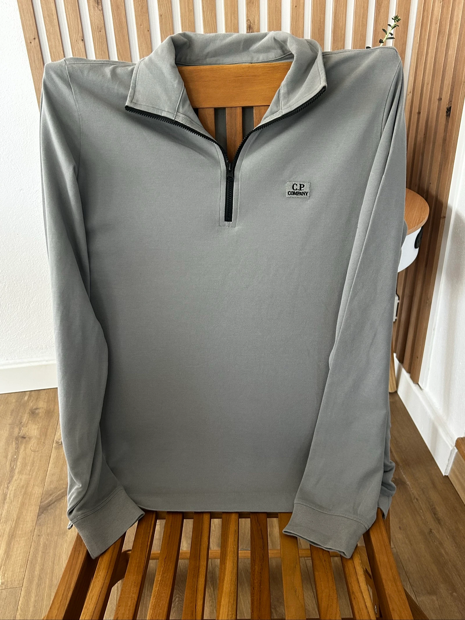 C.P. Company Long Sleeve Grey Polo - M – photo 3